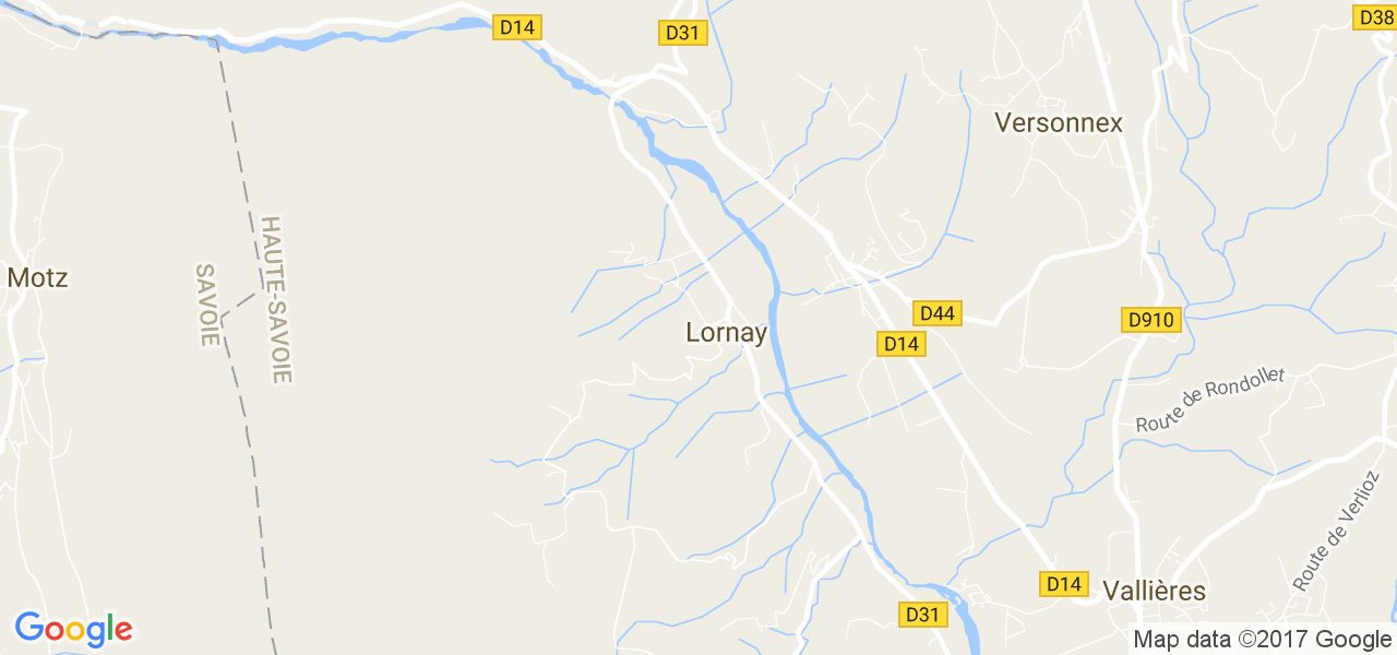 map de la ville de Lornay