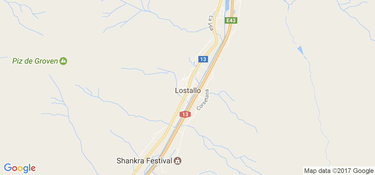 map de la ville de Lostallo