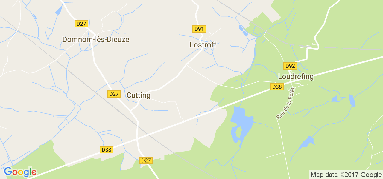 map de la ville de Lostroff