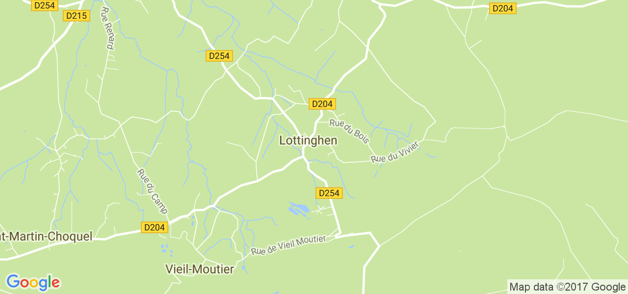map de la ville de Lottinghen