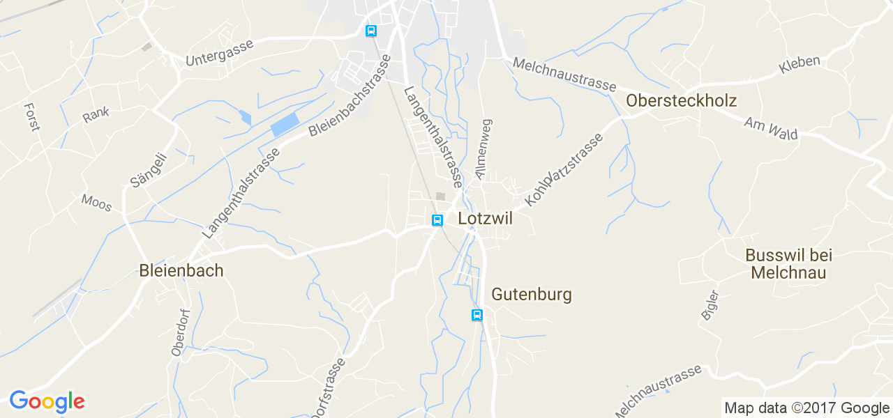 map de la ville de Lotzwil