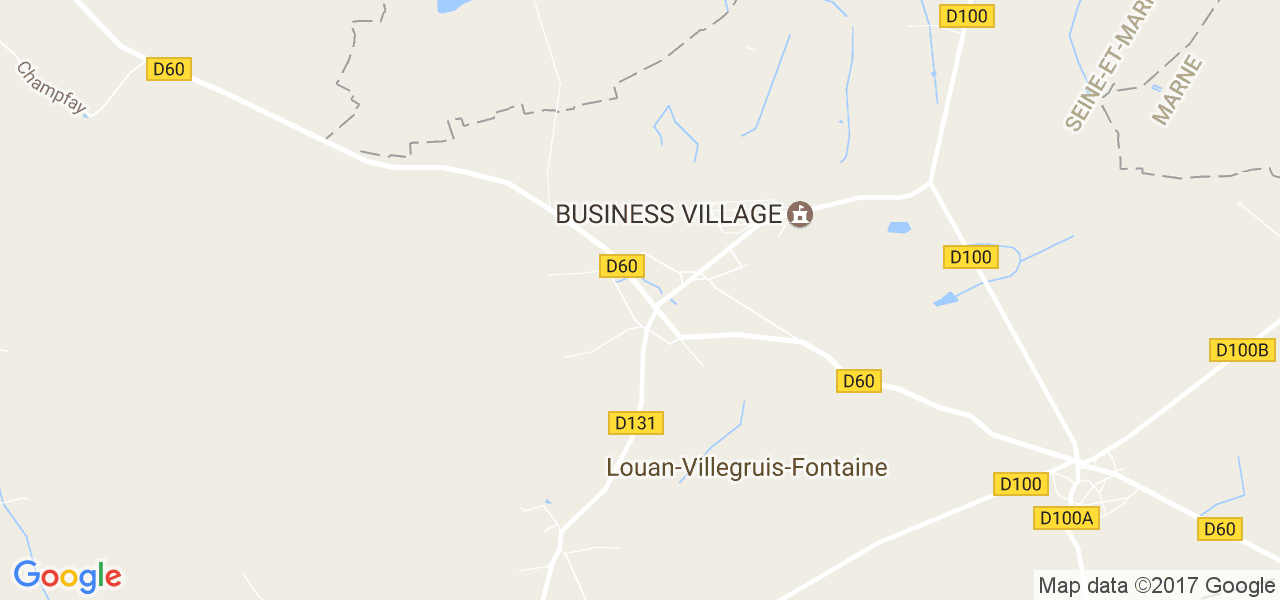 map de la ville de Louan-Villegruis-Fontaine