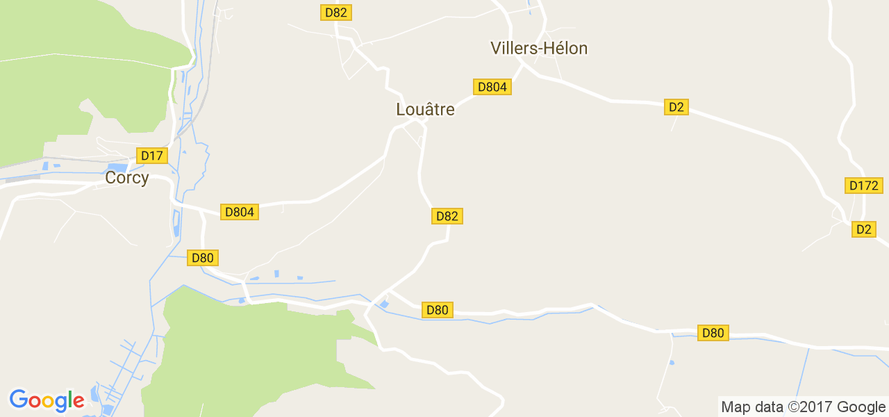 map de la ville de Louâtre