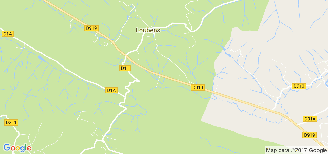 map de la ville de Loubens