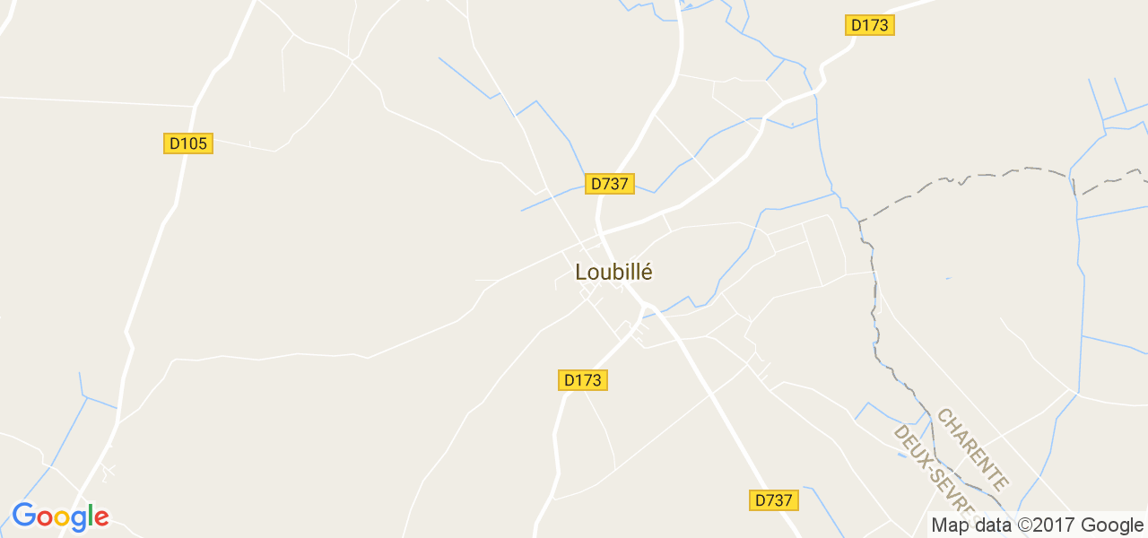 map de la ville de Loubillé