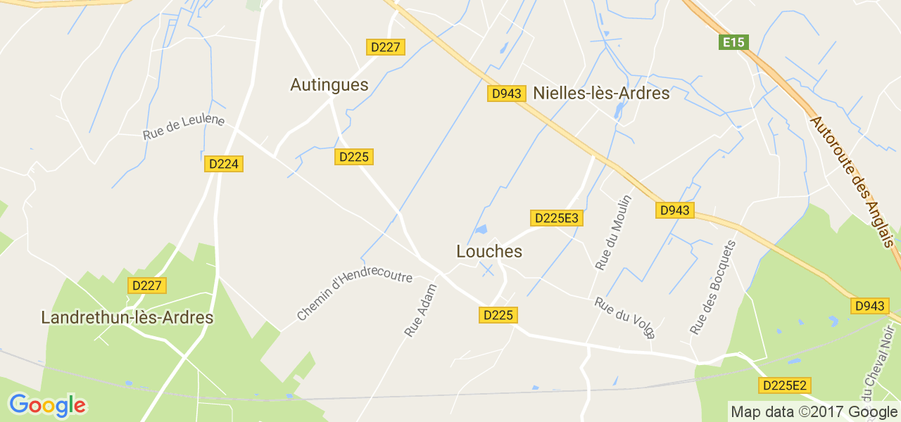 map de la ville de Louches