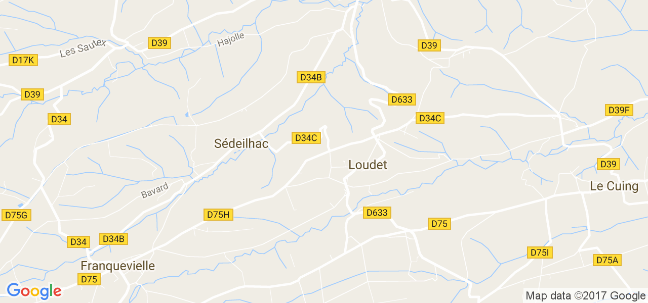 map de la ville de Loudet