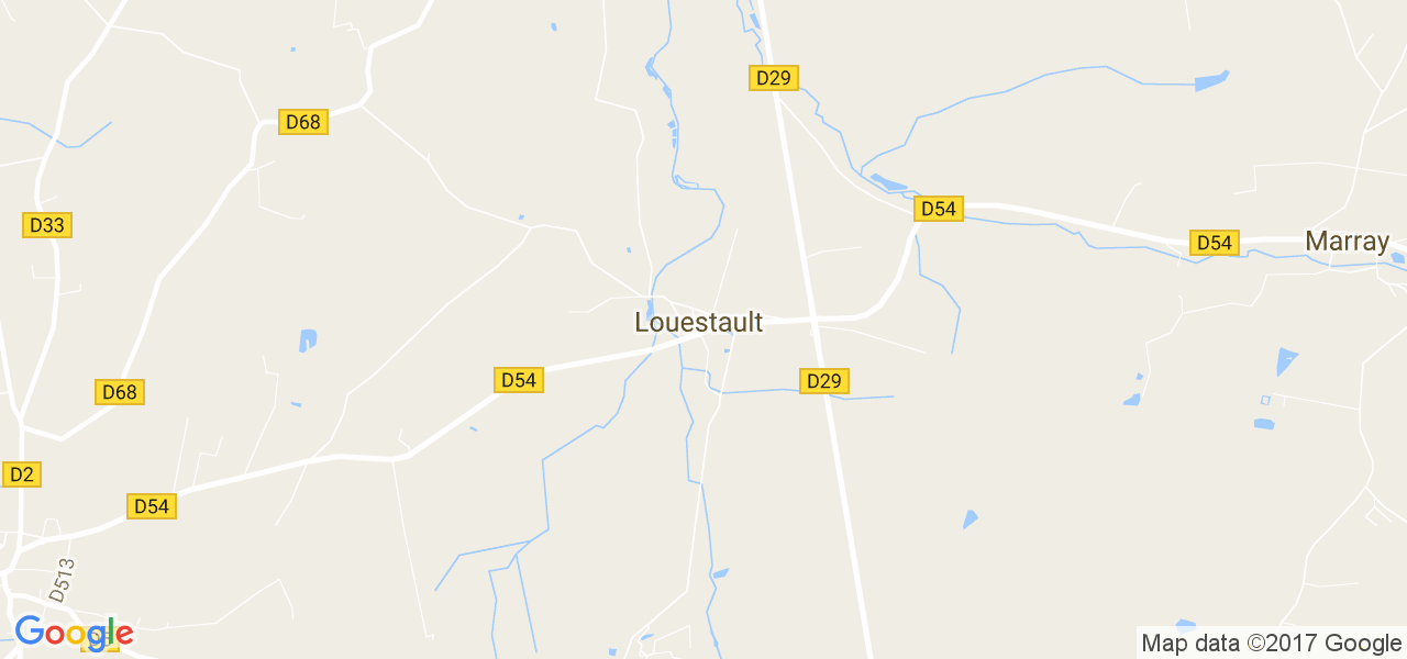 map de la ville de Louestault