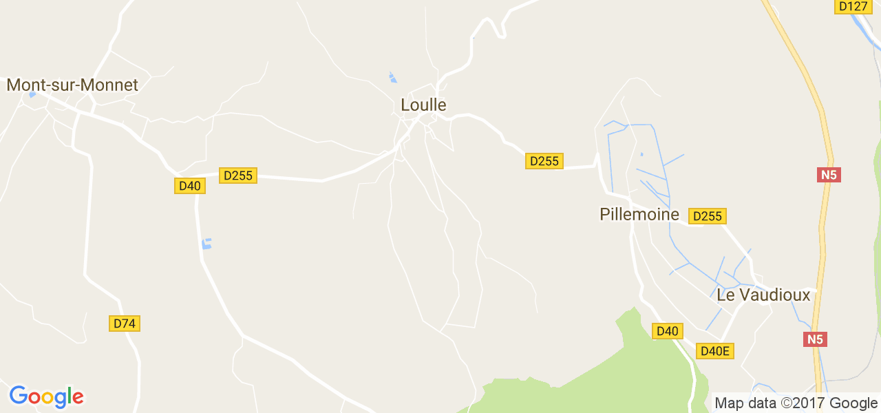 map de la ville de Loulle