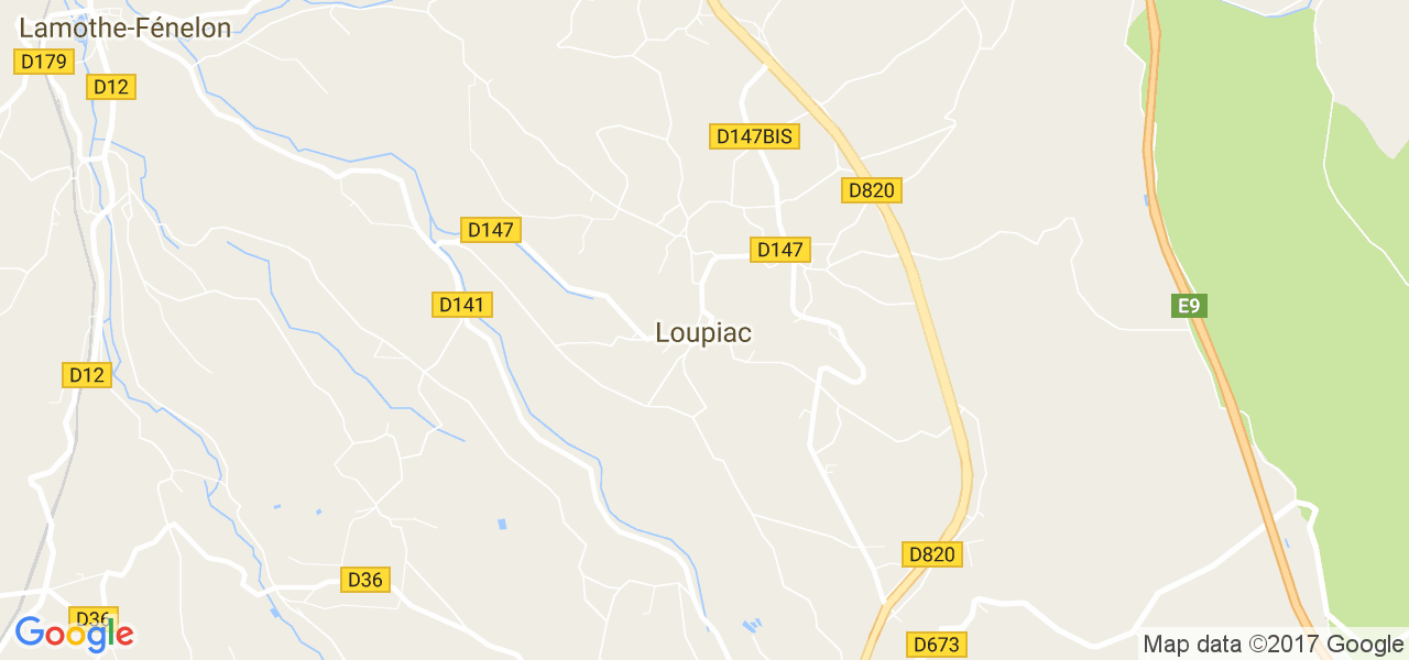 map de la ville de Loupiac