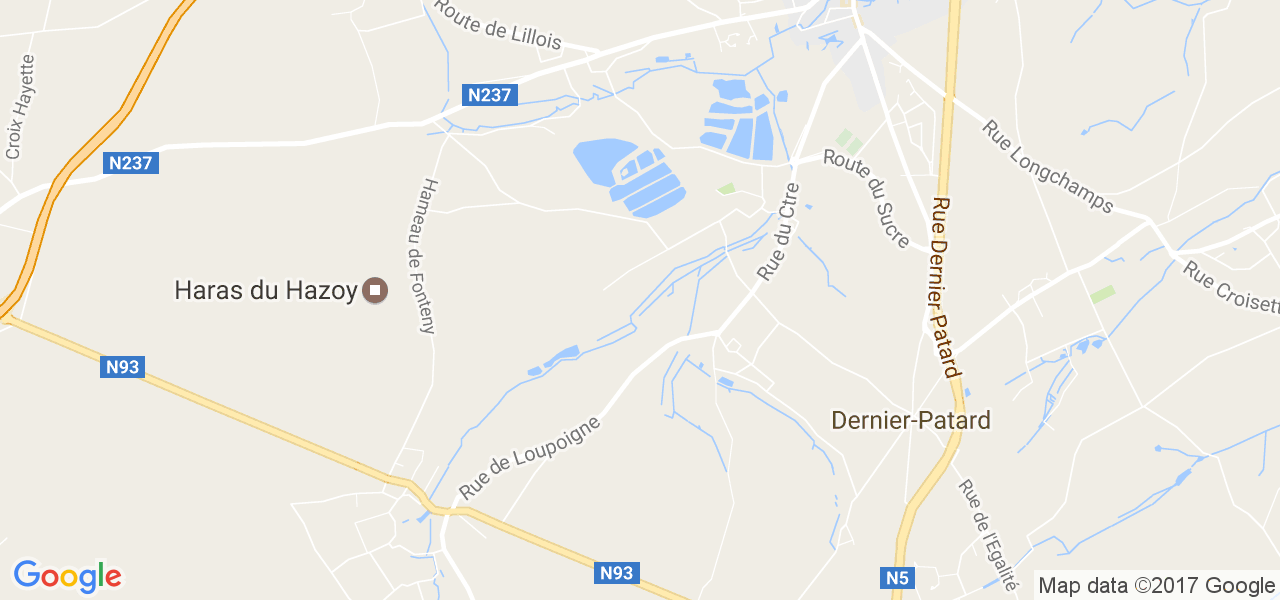 map de la ville de Loupoigne