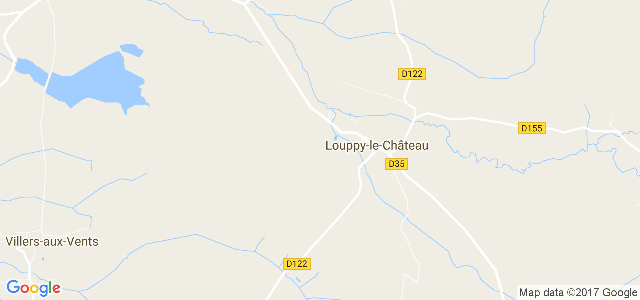 map de la ville de Louppy-le-Château