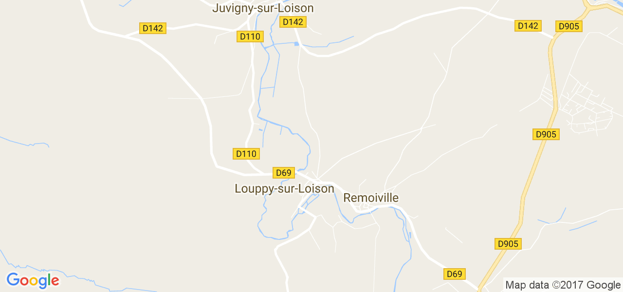 map de la ville de Louppy-sur-Loison