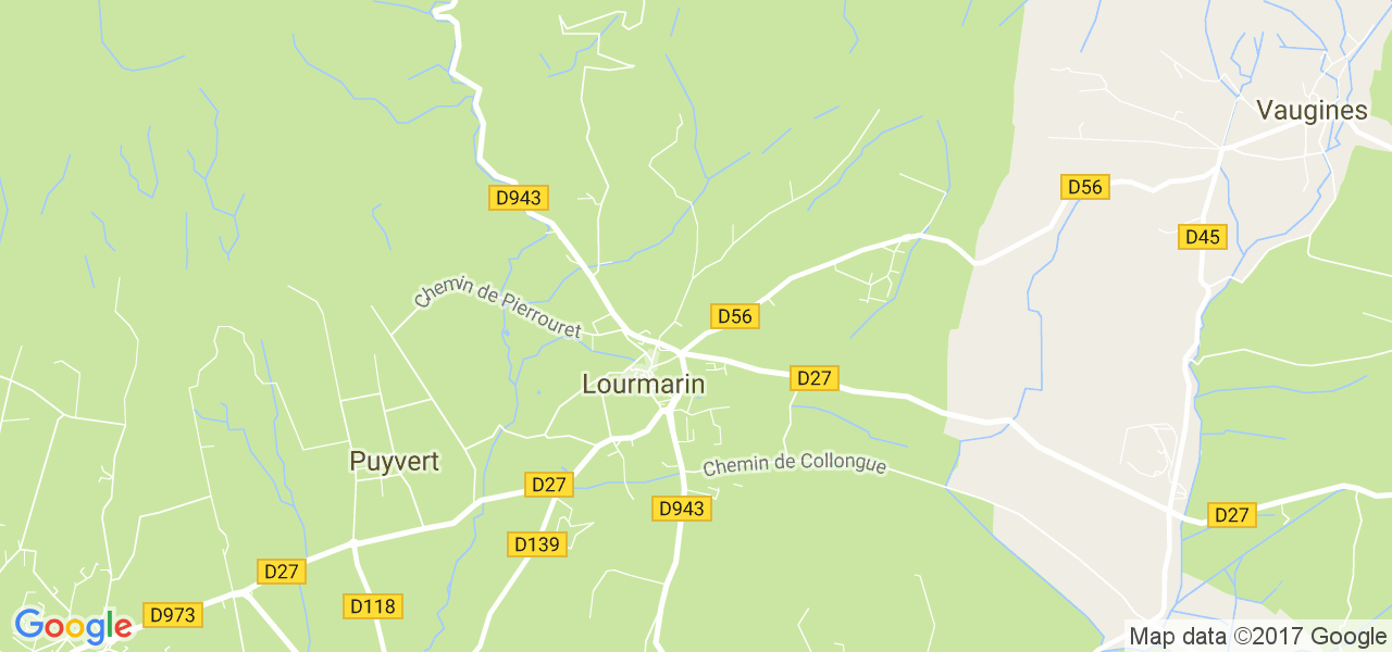 map de la ville de Lourmarin