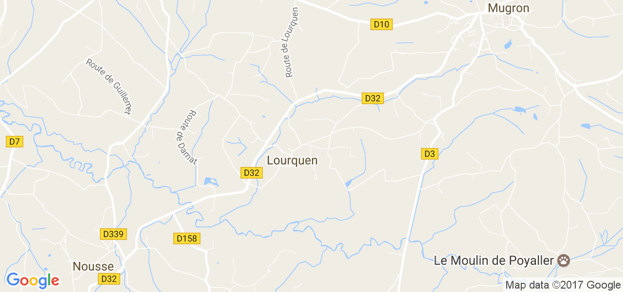 map de la ville de Lourquen