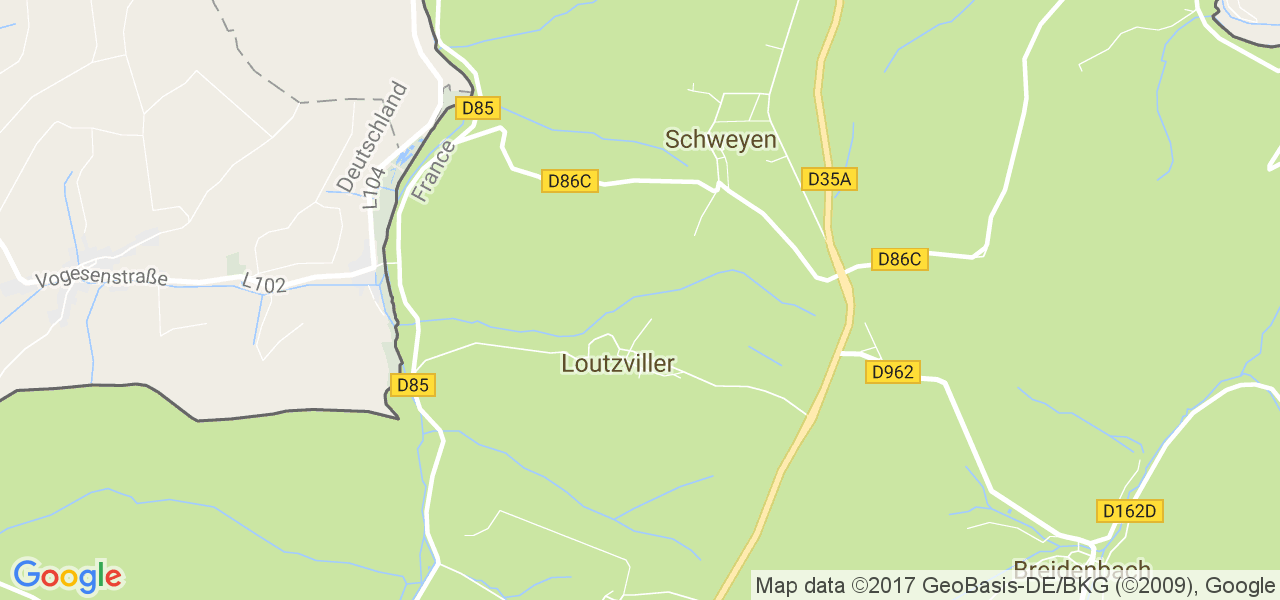 map de la ville de Loutzviller