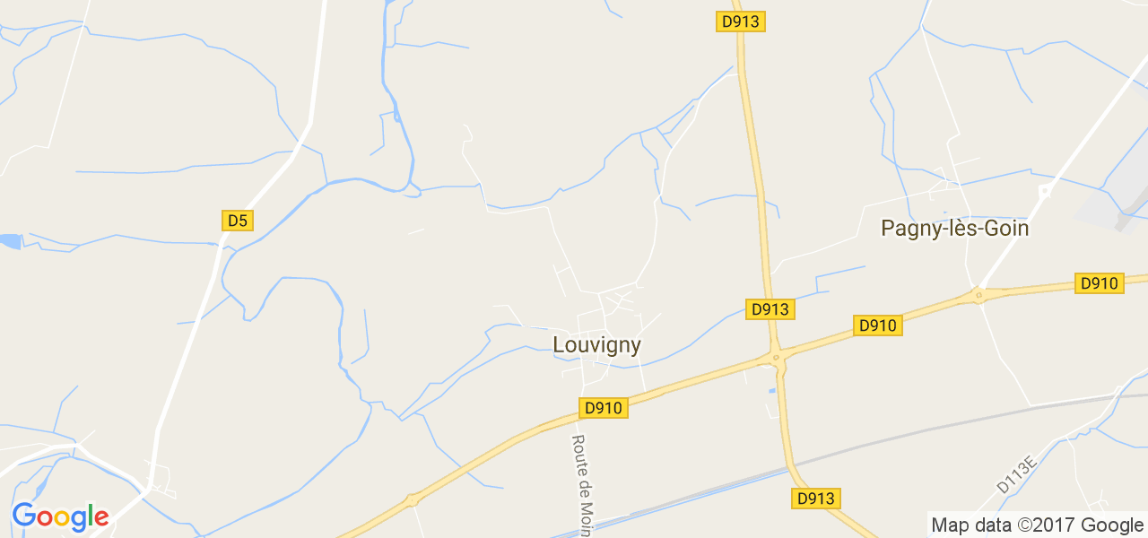 map de la ville de Louvigny