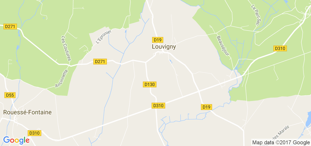 map de la ville de Louvigny