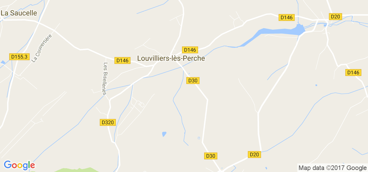 map de la ville de Louvilliers-lès-Perche