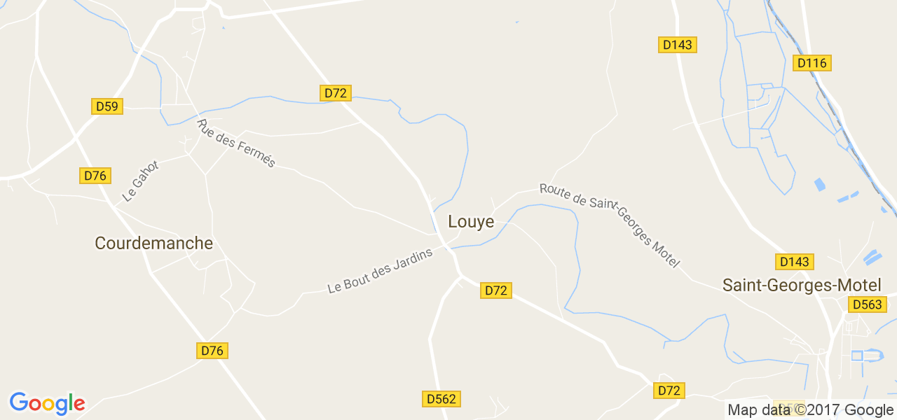 map de la ville de Louye