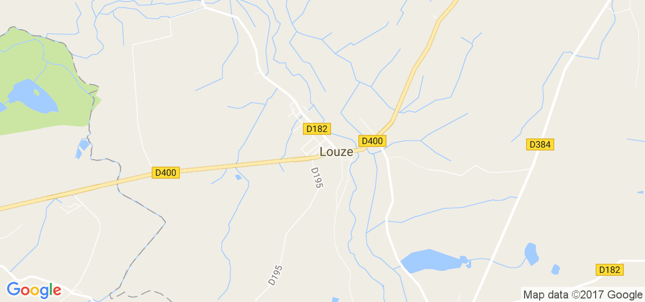 map de la ville de Louze