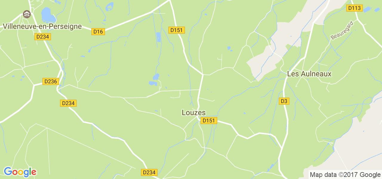 map de la ville de Louzes