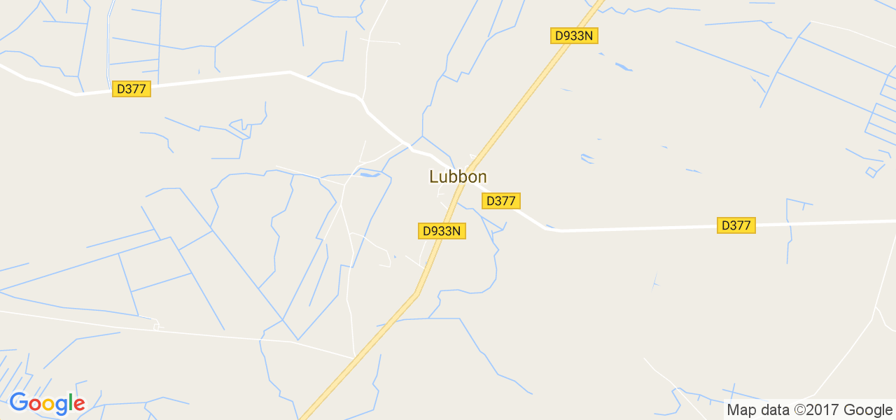 map de la ville de Lubbon