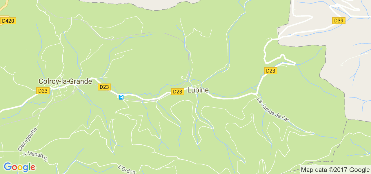 map de la ville de Lubine