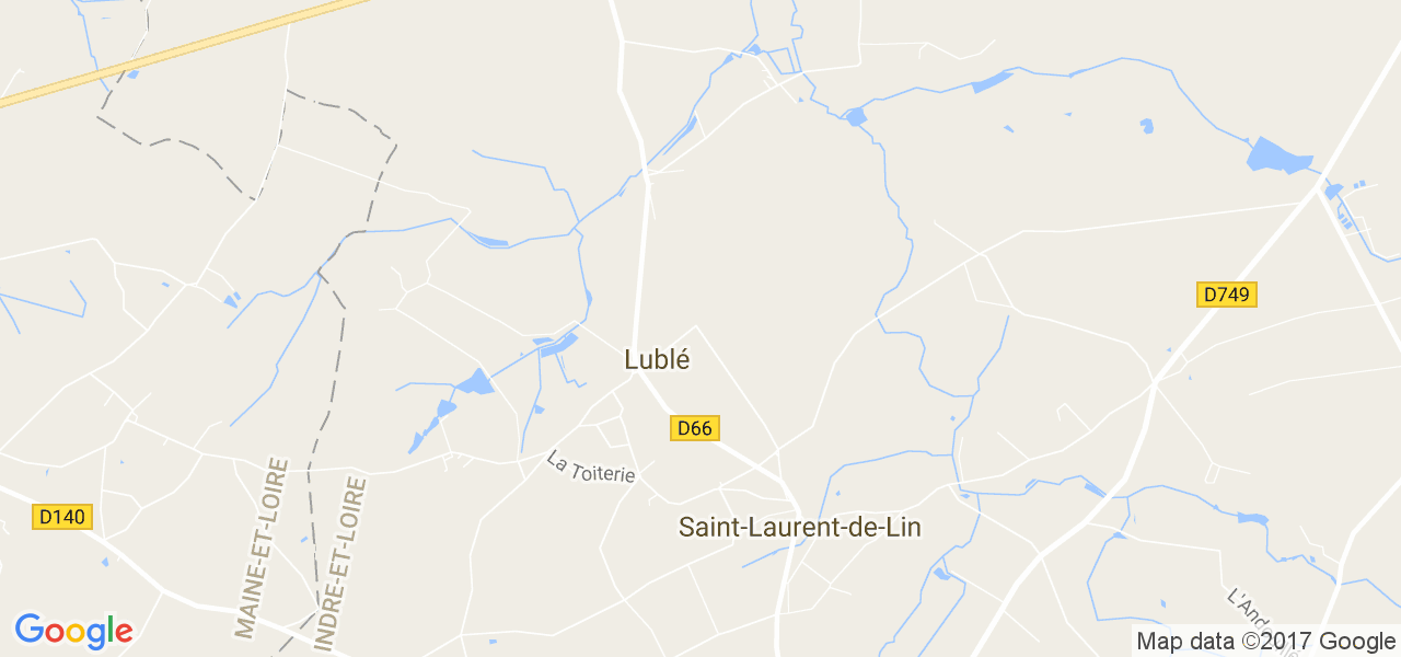 map de la ville de Lublé