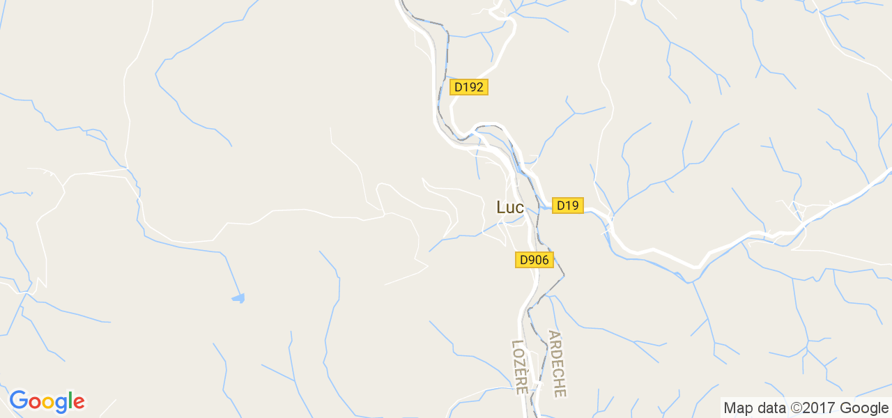 map de la ville de Luc