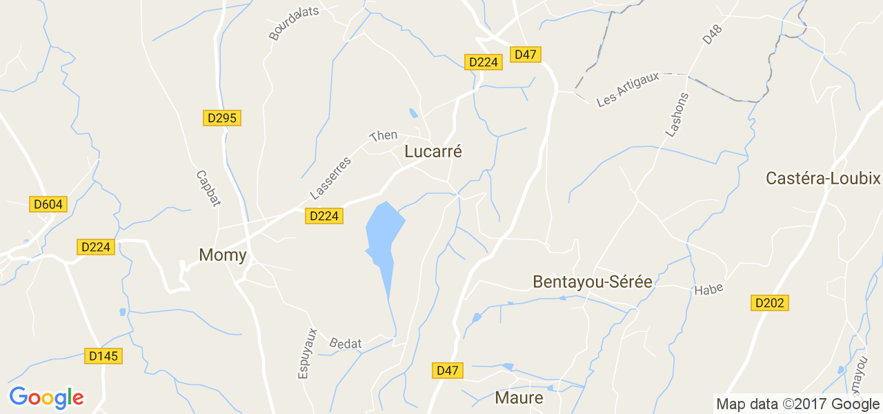 map de la ville de Lucarré