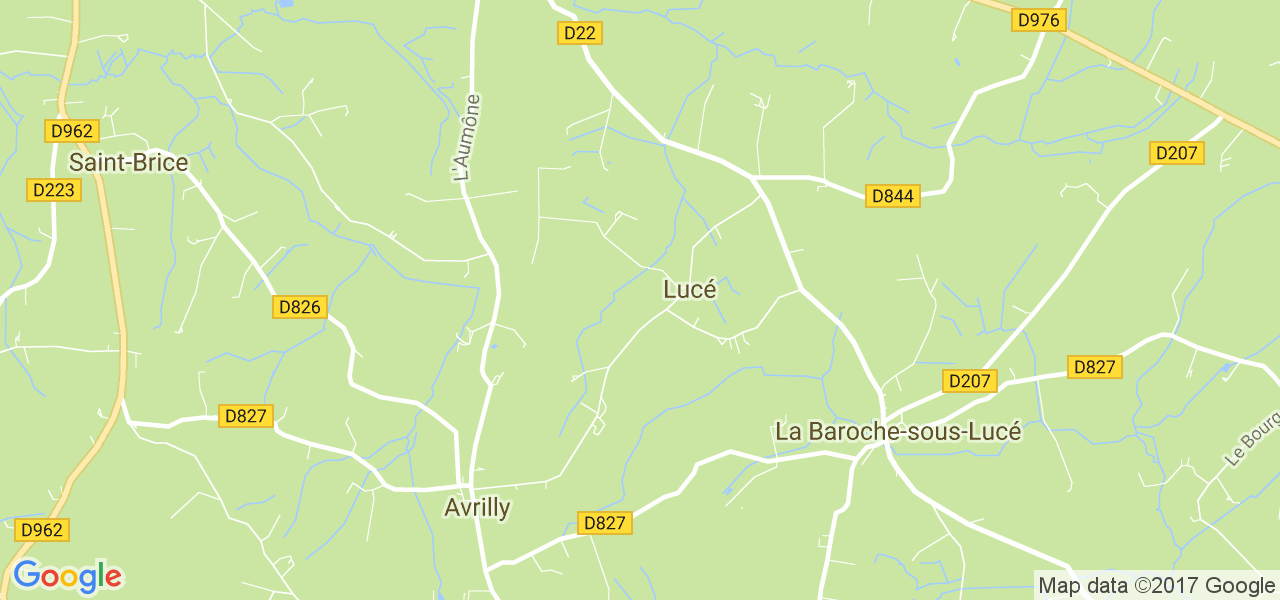 map de la ville de Lucé