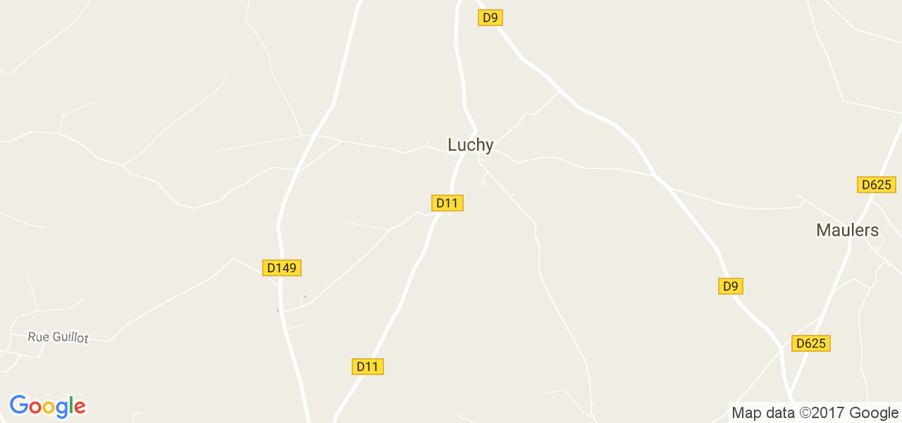 map de la ville de Luchy