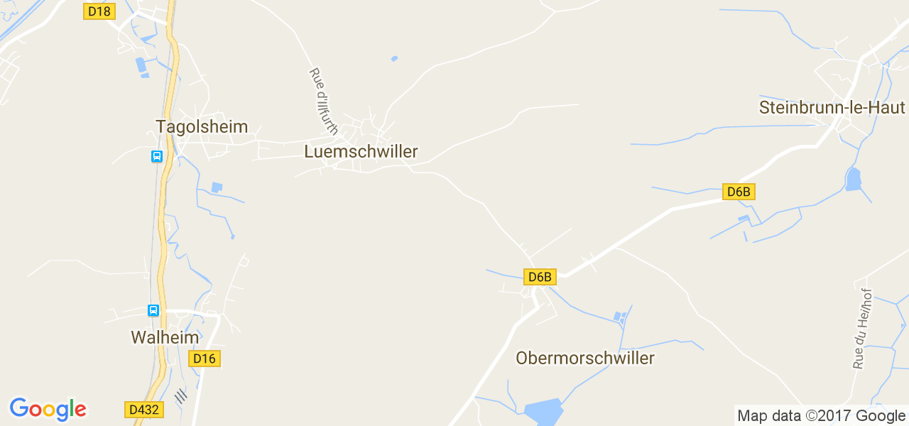 map de la ville de Luemschwiller