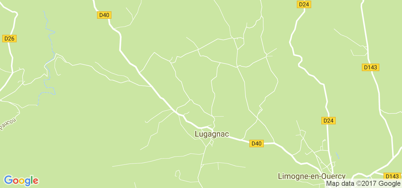 map de la ville de Lugagnac