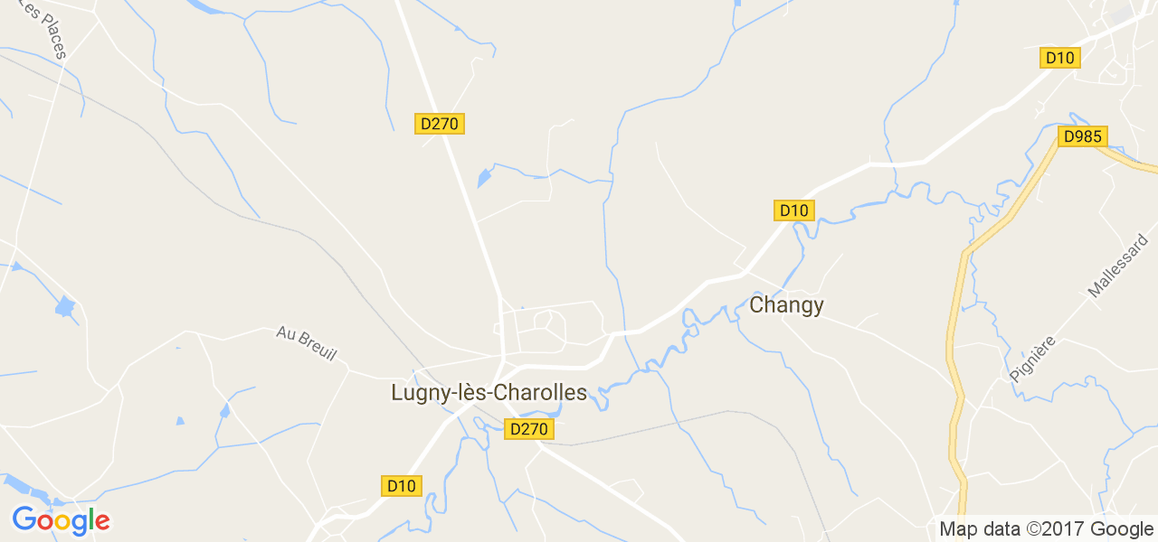 map de la ville de Lugny-lès-Charolles