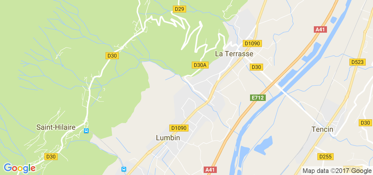 map de la ville de Lumbin