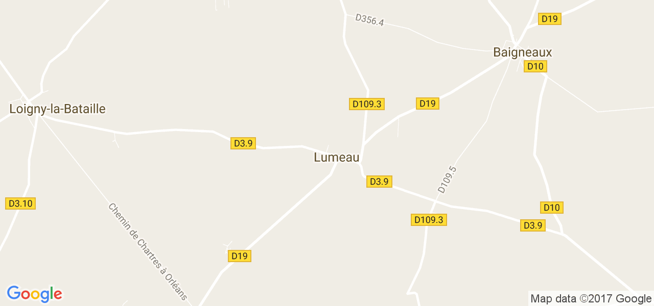 map de la ville de Lumeau