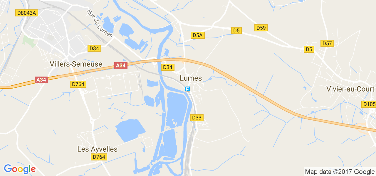 map de la ville de Lumes