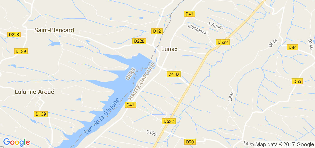 map de la ville de Lunax