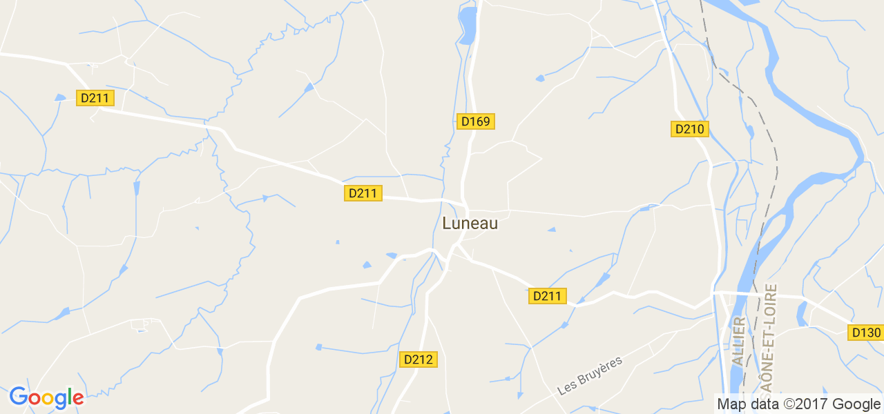 map de la ville de Luneau