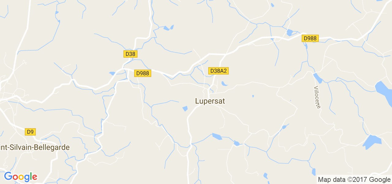 map de la ville de Lupersat