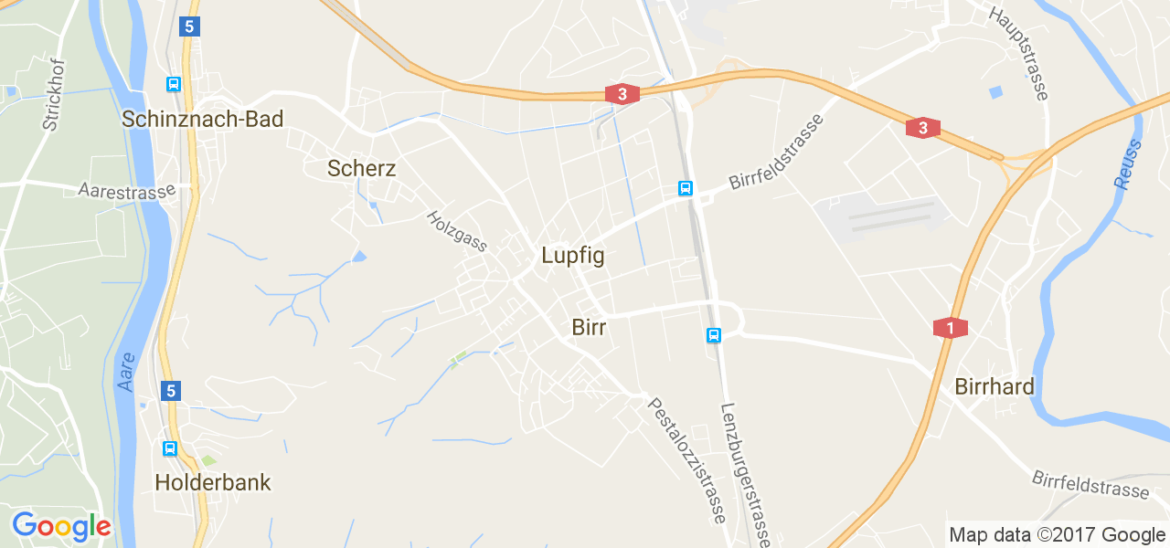 map de la ville de Lupfig