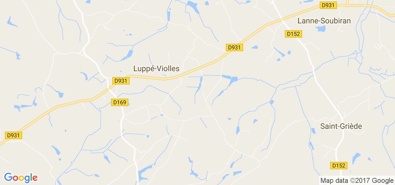 map de la ville de Luppé-Violles