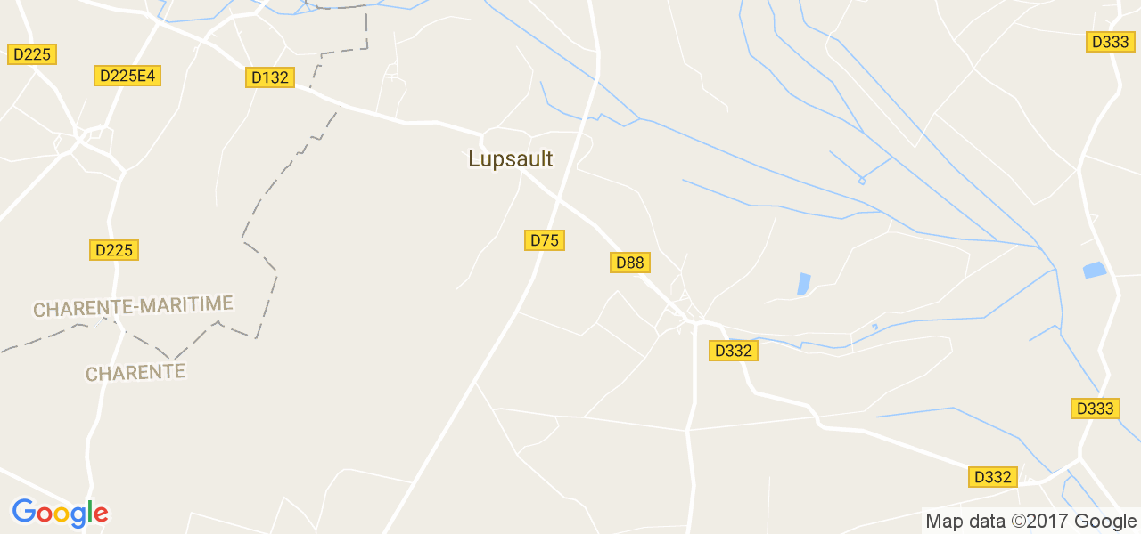 map de la ville de Lupsault