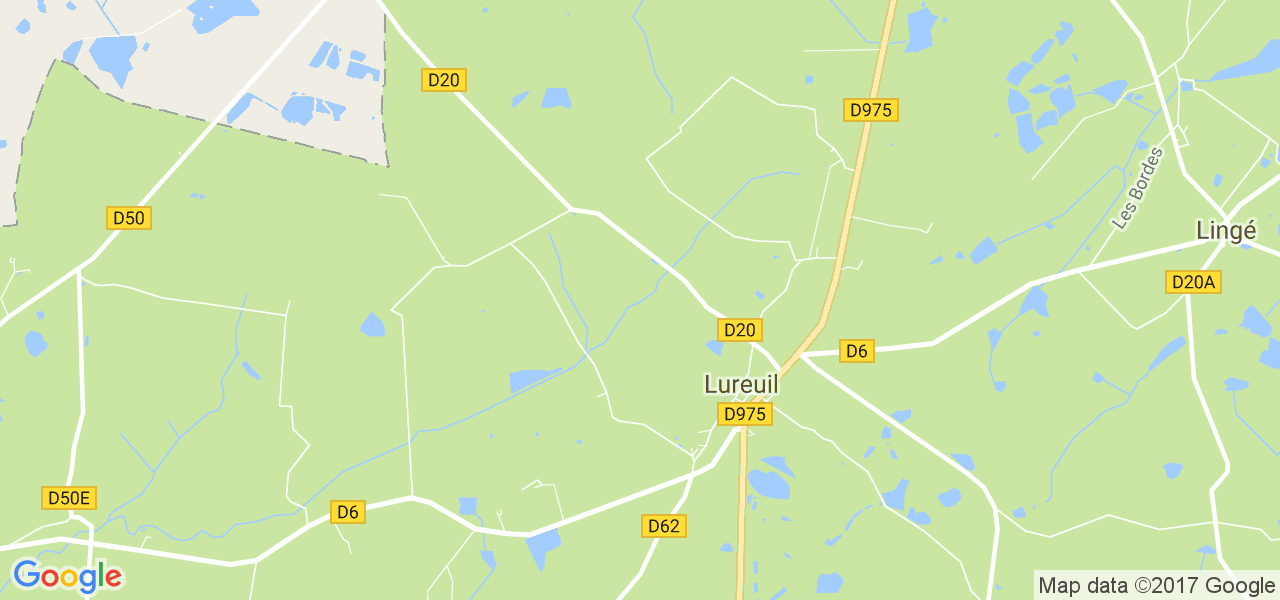 map de la ville de Lureuil