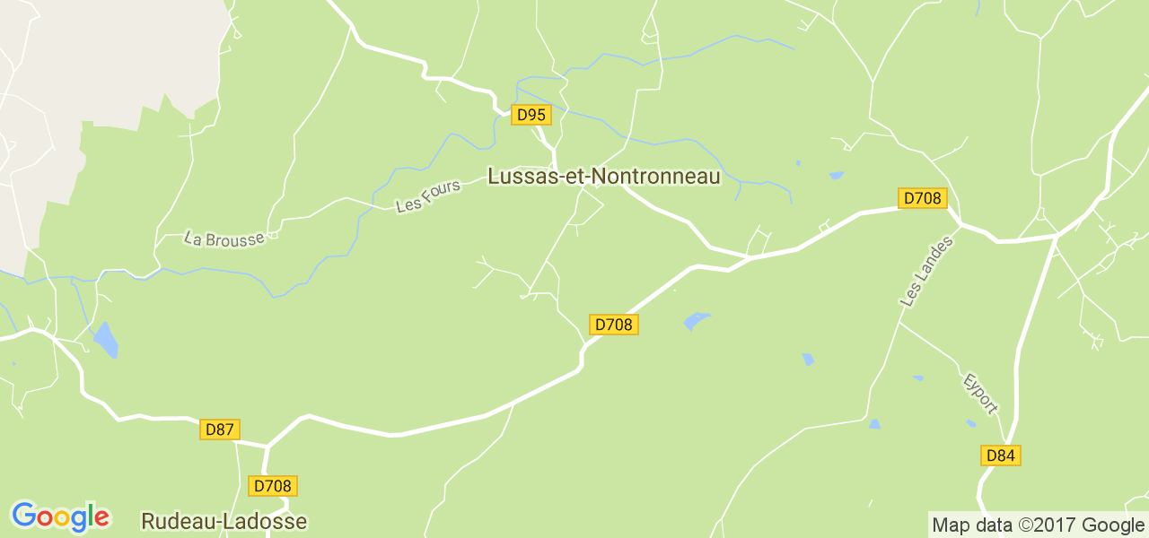 map de la ville de Lussas-et-Nontronneau