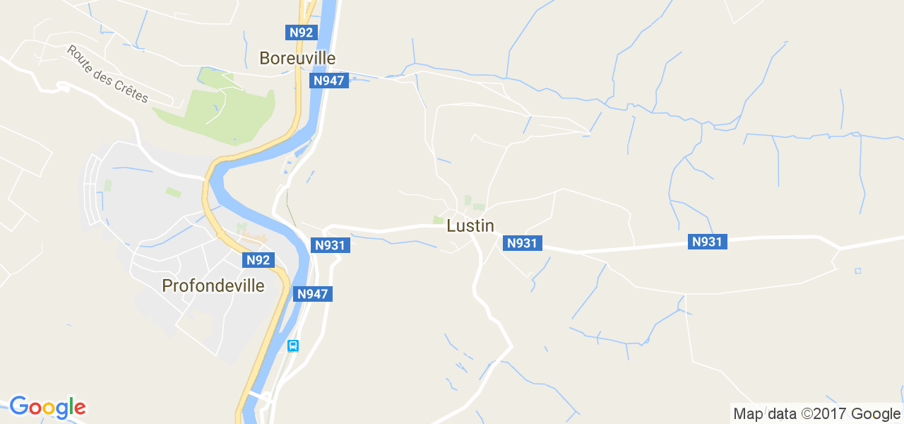 map de la ville de Lustin