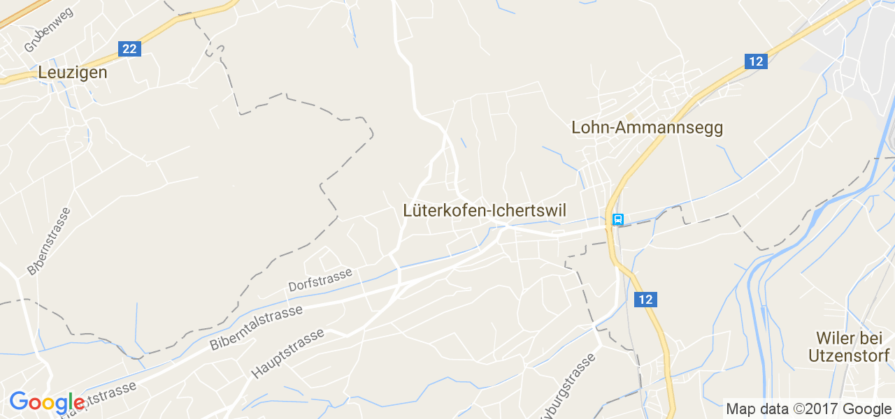 map de la ville de Lüterkofen-Ichertswil