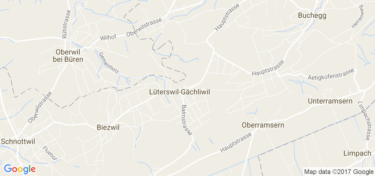 map de la ville de Lüterswil-Gächliwil